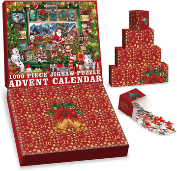 Yuletide Joy Advent Calendar Jigsaw Puzzle 1000 Pieces